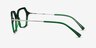 Carmel Green Acetate-metalEyeglass Frames from EyeBuyDirect, Side View