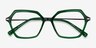Carmel Green Acetate-metalEyeglass Frames from EyeBuyDirect, Closed View
