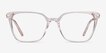 Dearly Clear Beige Acetate, MetalEyeglass Frames from EyeBuyDirect, Front View