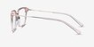Dearly Clear Beige Acetate, MetalEyeglass Frames from EyeBuyDirect, Side View