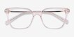 Dearly Clear Beige Acetate, MetalEyeglass Frames from EyeBuyDirect, Closed View