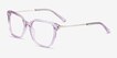 Dearly Purple Acetate, MetalEyeglass Frames from EyeBuyDirect, Angle View