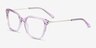 Dearly Purple Acetate-metalEyeglass Frames from EyeBuyDirect, Angle View