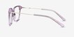 Dearly Purple Acetate, MetalEyeglass Frames from EyeBuyDirect, Side View