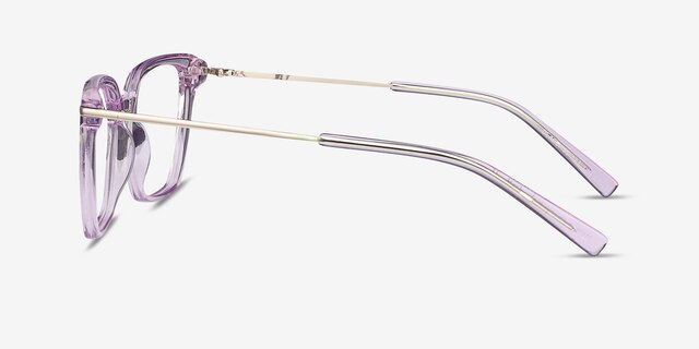 Dearly Purple Acetate-metalEyeglass Frames from EyeBuyDirect, Side View