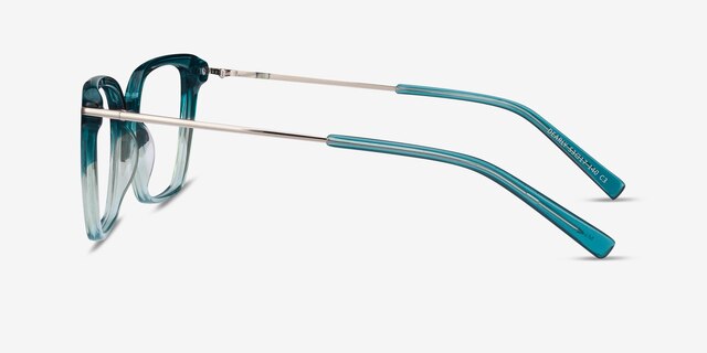 Dearly Green Acetate-metalEyeglass Frames from EyeBuyDirect, Side View