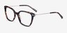 Dearly Tortoise Acetate-metalEyeglass Frames from EyeBuyDirect, Angle View