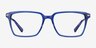 Sense Blue Acetate-metalEyeglass Frames from EyeBuyDirect, Front View