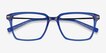 Sense Blue Acetate, MetalEyeglass Frames from EyeBuyDirect, Closed View