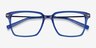 Sense Blue Acetate-metalEyeglass Frames from EyeBuyDirect, Closed View