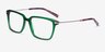 Sense Green Acetate-metalEyeglass Frames from EyeBuyDirect, Angle View