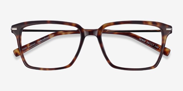 Sense Écailles Acetate-metalMontures de lunettes de vue d'EyeBuyDirect, Vue Rapprochée