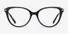 Turner Black Acetate-metalEyeglass Frames from EyeBuyDirect, Front View