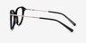 Turner Black Acetate-metalEyeglass Frames from EyeBuyDirect, Side View