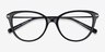 Turner Black Acetate-metalEyeglass Frames from EyeBuyDirect, Closed View