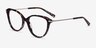 Turner Tortoise Acetate-metalEyeglass Frames from EyeBuyDirect, Angle View