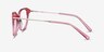 Turner Clear Pink Acetate-metalEyeglass Frames from EyeBuyDirect, Side View