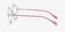 Thea Rose Gold Acetate-metalEyeglass Frames from EyeBuyDirect, Side View
