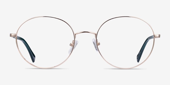 Thea Gold Acetate-metal Eyeglass Frames from EyeBuyDirect