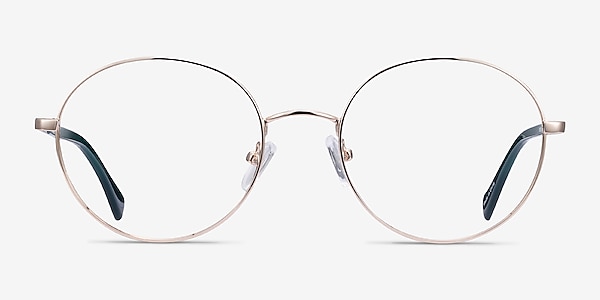 Thea Gold Acetate-metal Eyeglass Frames
