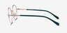 Thea Gold Acetate-metalEyeglass Frames from EyeBuyDirect, Side View