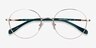 Thea Gold Acetate-metalEyeglass Frames from EyeBuyDirect, Closed View