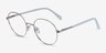 Thea Silver Acetate-metalEyeglass Frames from EyeBuyDirect, Angle View