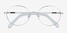 Thea Silver Acetate-metalEyeglass Frames from EyeBuyDirect, Closed View