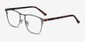 Jacob Gunmetal & Tortoise Acetate-metalEyeglass Frames from EyeBuyDirect, Angle View
