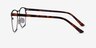 Jacob Gunmetal & Tortoise Acetate-metalEyeglass Frames from EyeBuyDirect, Side View