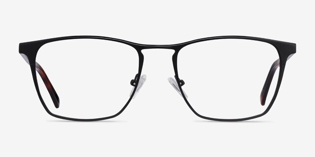 Jacob Black & Tortoise Acetate-metalEyeglass Frames from EyeBuyDirect, Front View