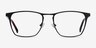 Jacob Black & Tortoise Acetate-metalEyeglass Frames from EyeBuyDirect, Front View