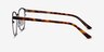 Guide Gunmetal & Tortoise Acetate-metalMontures de lunettes de vue d'EyeBuyDirect, Vue de Côté