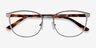 Guide Gunmetal & Tortoise Acetate-metalMontures de lunettes de vue d'EyeBuyDirect, Vue Rapprochée
