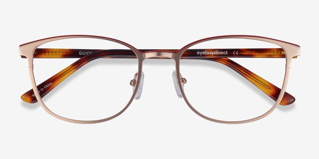 Guide Or rose Acetate-metalMontures de lunettes de vue d'EyeBuyDirect, Vue Rapprochée