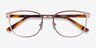 Guide Or rose Acetate-metalMontures de lunettes de vue d'EyeBuyDirect, Vue Rapprochée