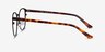 Guide Black & Tortoise Acetate-metalEyeglass Frames from EyeBuyDirect, Side View