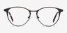 Vestige Black & Tortoise Acetate-metalMontures de lunettes de vue d'EyeBuyDirect, Vue de Face
