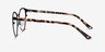 Vestige Black & Tortoise Acetate-metalMontures de lunettes de vue d'EyeBuyDirect, Vue de Côté