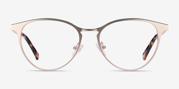 Vestige Gold & Tortoise Acetate-metal Eyeglass Frames