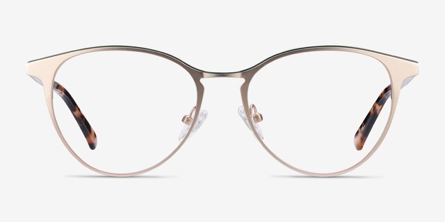 Vestige Gold & Tortoise Acetate-metalEyeglass Frames from EyeBuyDirect, Front View