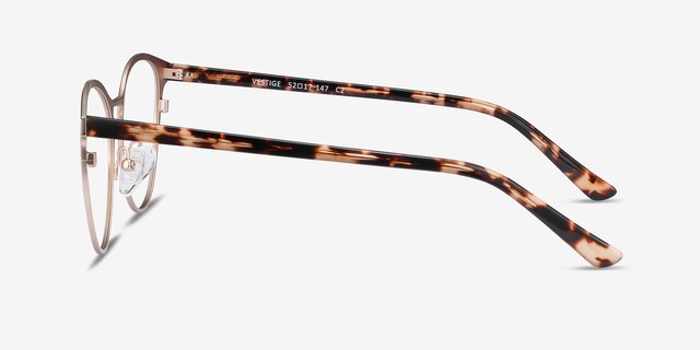 Vestige Gold & Tortoise Acetate-metalEyeglass Frames from EyeBuyDirect, Side View