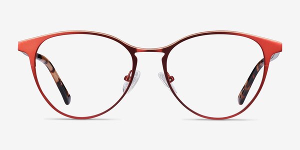 Vestige Red Acetate-metal Eyeglass Frames