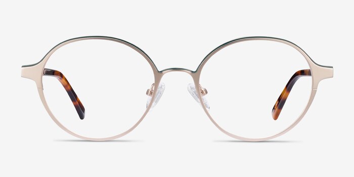 Observer Gold & Tortoise Acetate-metal Montures de lunettes de vue d'EyeBuyDirect
