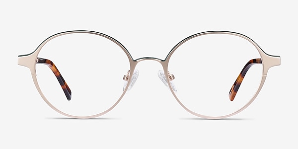 Observer Gold & Tortoise Acetate-metal Eyeglass Frames