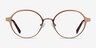 Observer Bronze Acetate-metalEyeglass Frames from EyeBuyDirect, Front View