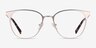 Azimut Gold Acetate-metalEyeglass Frames from EyeBuyDirect, Front View
