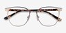 Azimut Gold Acetate-metalEyeglass Frames from EyeBuyDirect, Closed View