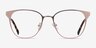 Azimut Rose Gold Acetate-metalEyeglass Frames from EyeBuyDirect, Front View