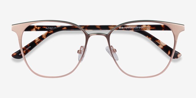 Azimut Rose Gold Acetate-metalEyeglass Frames from EyeBuyDirect, Closed View